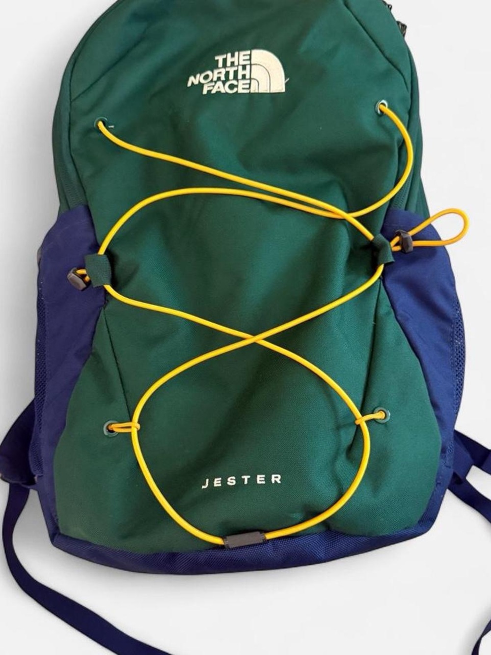 The North Face Jester Backpack in Green, Blue & Yellow